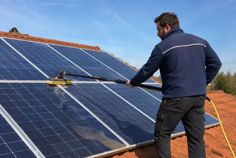 Nettoyage et entretien de panneaux solaires au Garric