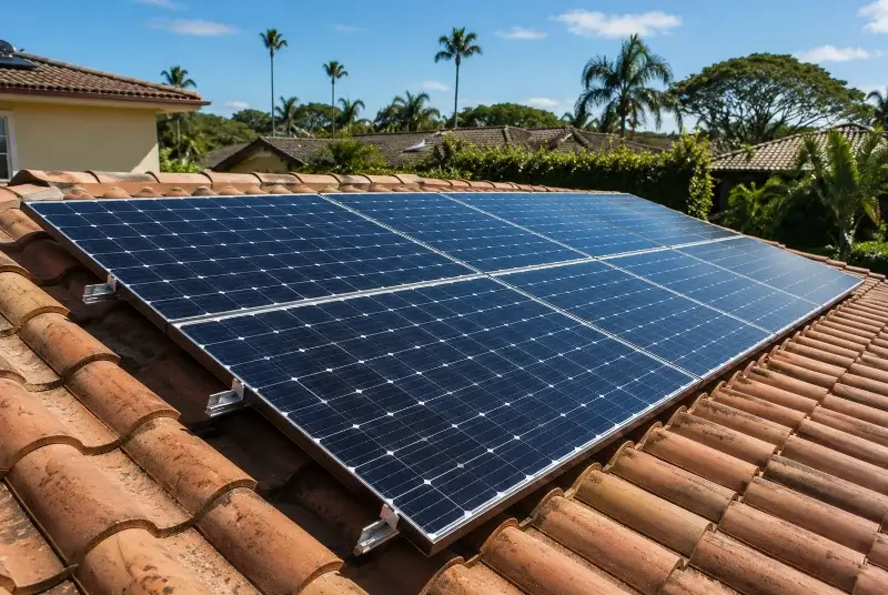 Installation de panneaux solaires au Garric
